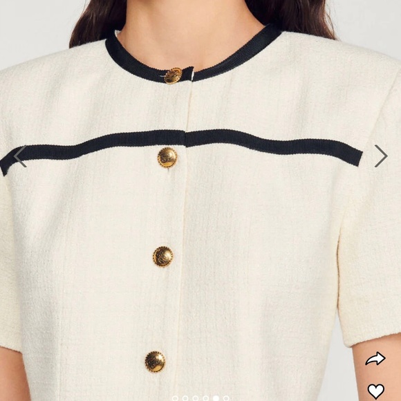 New Sandro Tweed Dress - Picture 2 of 7